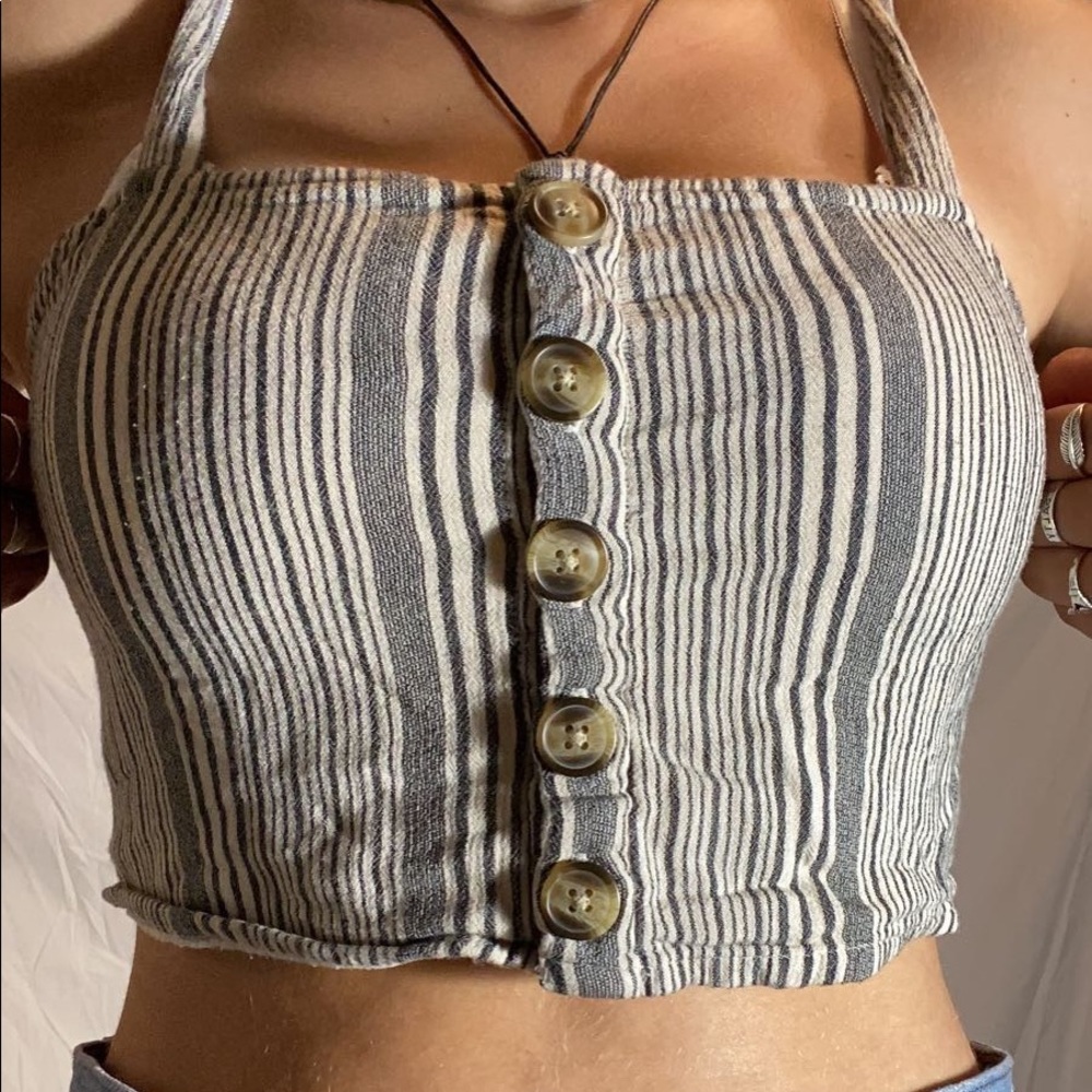 Striped American Eagle Tank Top